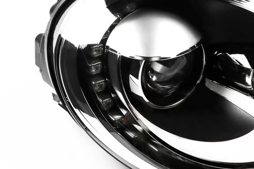 Headlight right black bi-xenon DRL VW Beetle 11-18