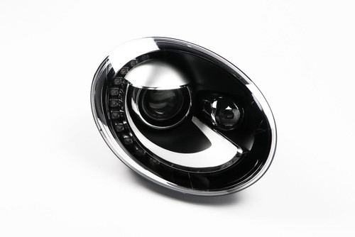 Headlight right black bi-xenon DRL VW Beetle 11-18