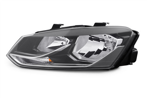 Headlight left black VW Polo 6R 14-17