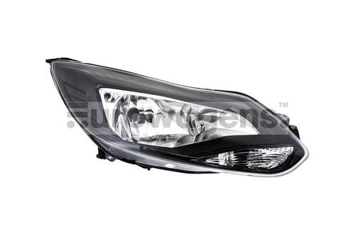 Headlight right black Ford Focus 11-13