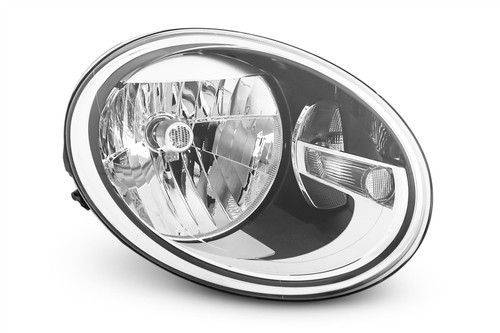 Headlight right black VW Beetle 11-18