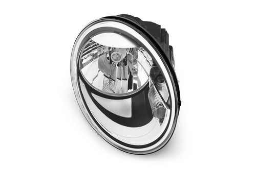 Headlight right black VW Beetle 11-18