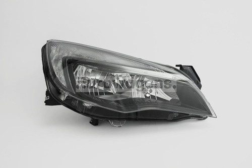 Headlight right black DRL Vauxhall Astra J MK6 10-12