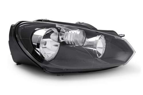 Headlight right black VW Golf MK6 08-12 Hella