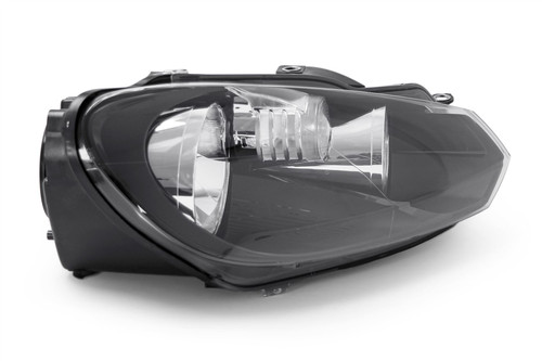 Headlight right black VW Golf MK6 08-12 Hella