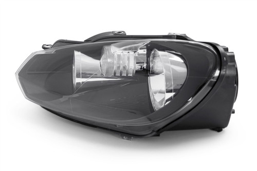 Headlight left black VW Golf MK6 08-12 Hella