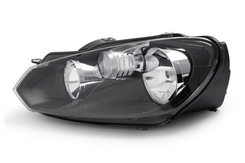 Headlight left black VW Golf MK6 08-12 Hella