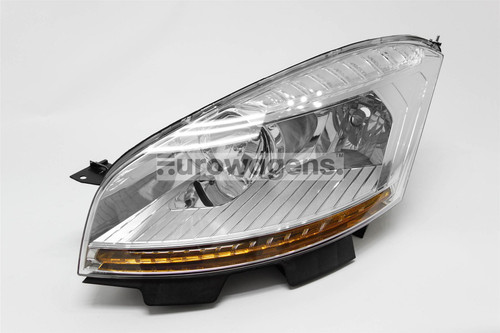 Headlight left Citroen C4 Picasso 07-10 Hella