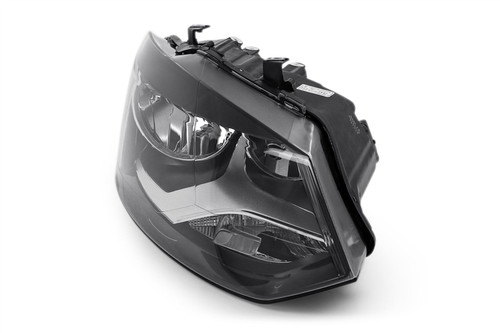 Headlight right black twin reflector VW Polo 09-13 Hella