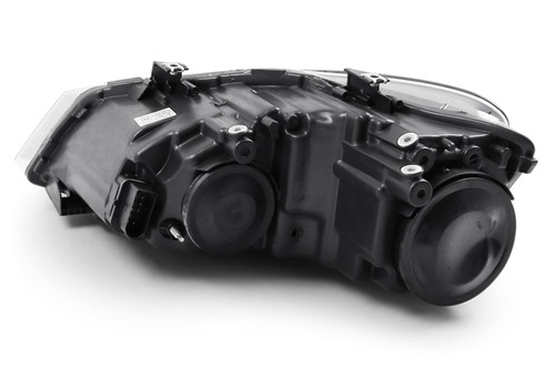 Headlight right black twin reflector VW Polo 09-13 Hella