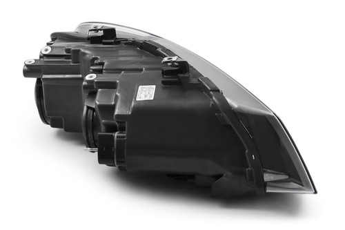 Headlight left black twin reflector VW Polo 09-13 Hella