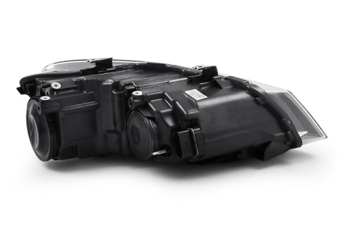 Headlight left black twin reflector VW Polo 09-13 Hella