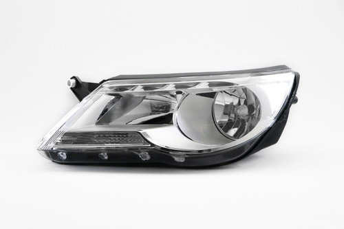 Headlight left chrome VW Tiguan 07-11 Hella