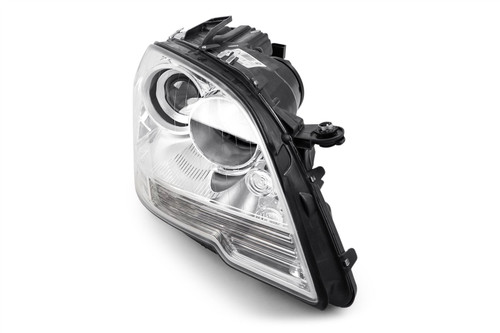 Headlight right projector chrome Mercedes Benz M Class W164 08-11