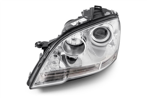 Headlight left projector chrome Mercedes Benz M Class W164 08-11