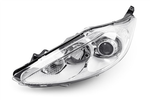 Headlight left projector chrome Ford Fiesta MK6 08-12