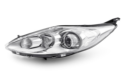 Headlight left projector chrome Ford Fiesta MK6 08-12