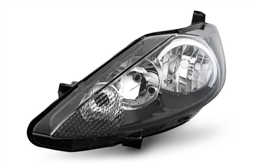 Headlight left black Ford Fiesta MK6 08-12 Hella