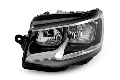 Headlight left black VW Transporter T6 16-19