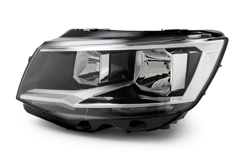 Headlight left black VW Transporter T6 16-19