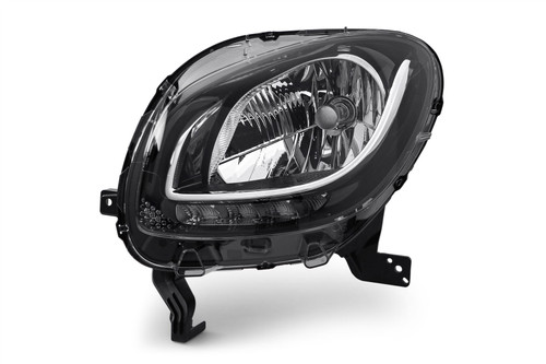 Headlight left black LED DRL Smart ForFour 15-17