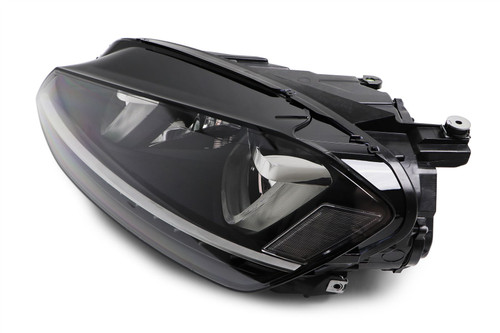 Headlight left black bi xenon adaptive LED DRL AFS VW Golf R MK7 14-17