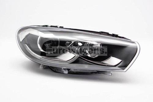 Headlight right black bi xenon LED DRL AFS VW Scirocco 14-17