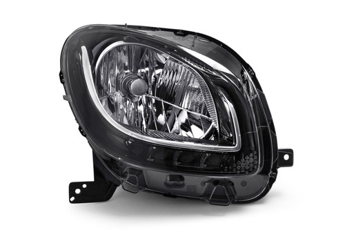 Headlight right black LED DRL Smart ForTwo 15-17