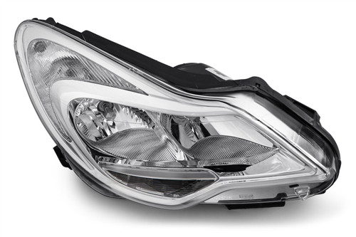 Headlight right chrome Vauxhall Corsa D 11-14