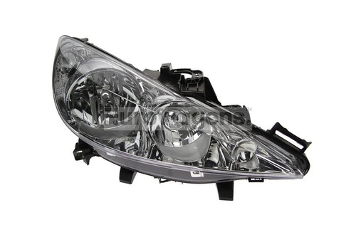 Headlight right with fog light Peugeot 207 06-11 Valeo