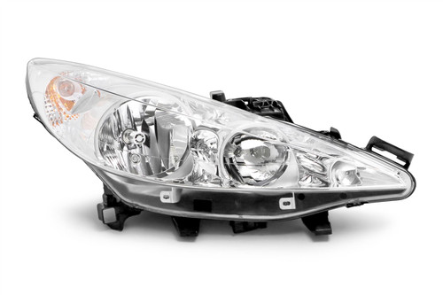 Headlight right Peugeot 207 06-11