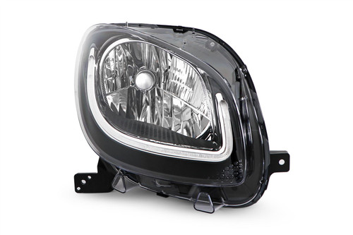 Headlight right black LED DRL Smart ForTwo Highline15-17