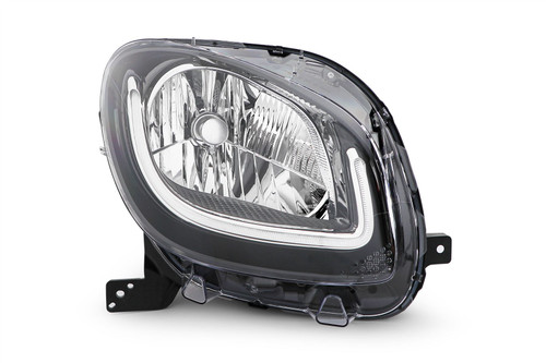 Headlight right black LED DRL Smart ForTwo Highline15-17