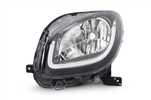 Headlight left black LED DRL Smart ForTwo Highline 15-17