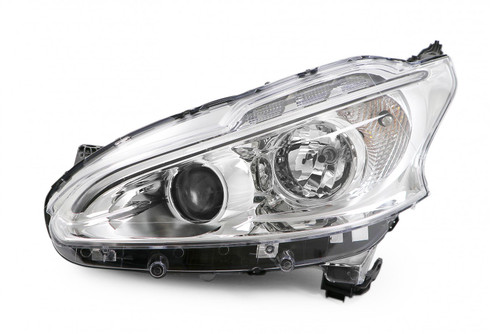 Headlight left LED DRL Peugeot 208 12-15 Valeo