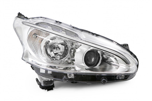 Headlight right LED DRL Peugeot 208 12-15 Valeo