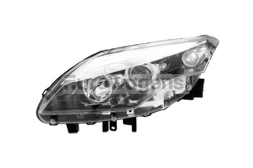 Headlight left black Renault Laguna 11-15