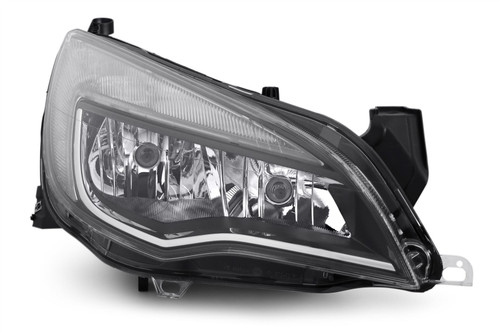 Headlight right chrome black DRL Vauxhall Astra J Sport SXI SRI 13-15