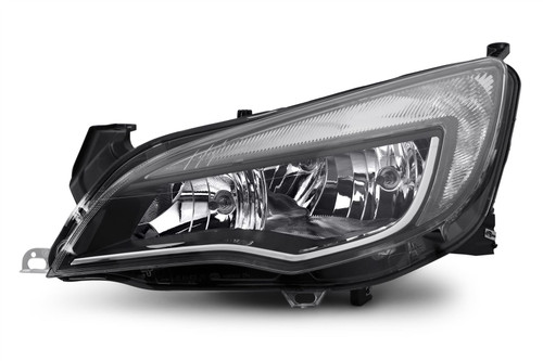 Headlight left chrome black DRL Vauxhall Astra J  Sport SRI SXI 13-15