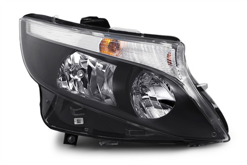 Headlight right DRL black Mercedes-Benz Vito 16-