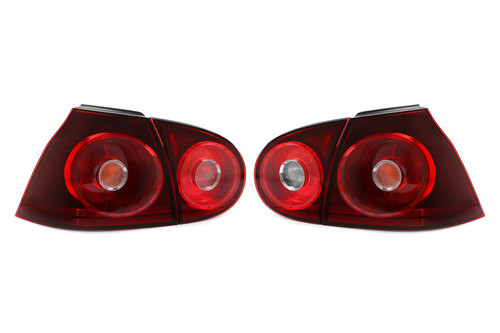 Rear lights set complete dark red LHD VW Golf MK5 R32 04-09