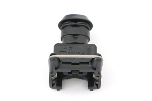 Headlight dust cap with plug