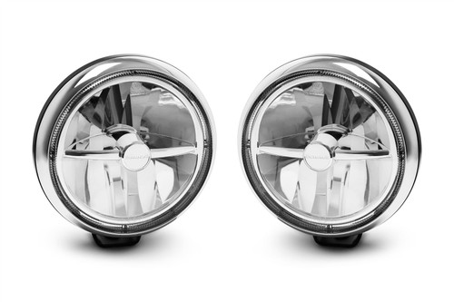 Cibie Mini Oscar LED spot light set 145mm black chrome x2