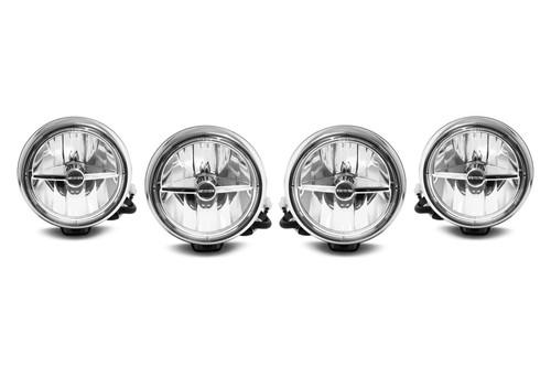 Cibie Mini Oscar LED spot light set145mm black chrome x4