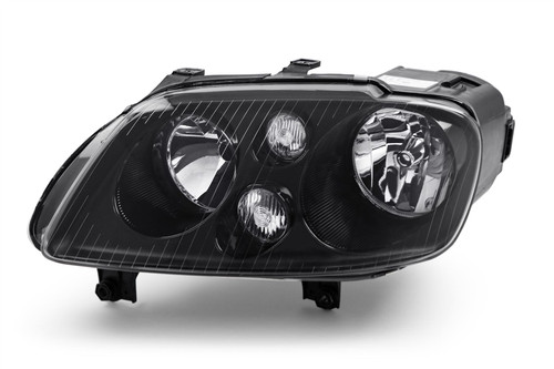 Headlight left black with fog light VW Touran 03-06