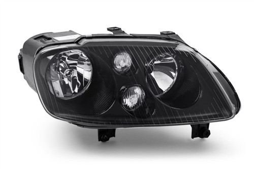 Headlight right black with fog light VW Caddy MK3 03-10