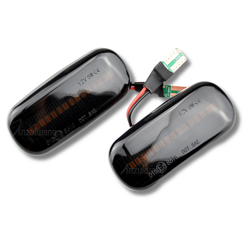 Side indicators set black Audi A6 05-11