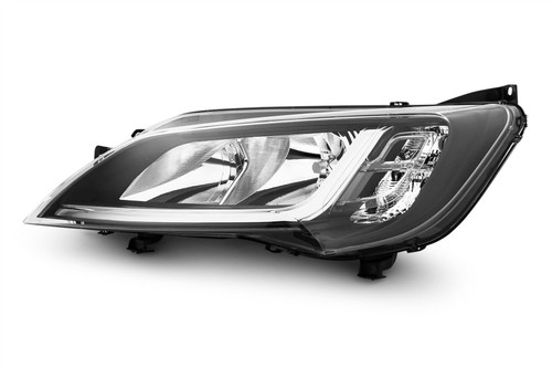 Headlight left black Peugeot Boxer 14-