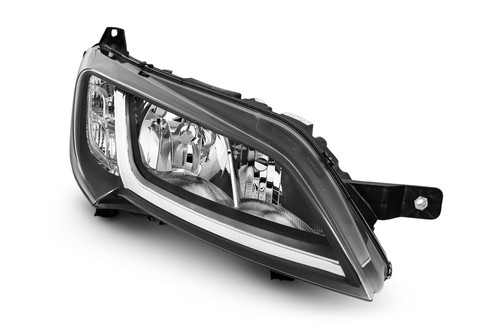 Headlight right black Peugeot Boxer 14-