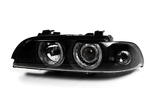 Angel eye headlight set black BMW 5 Series E39 95-00